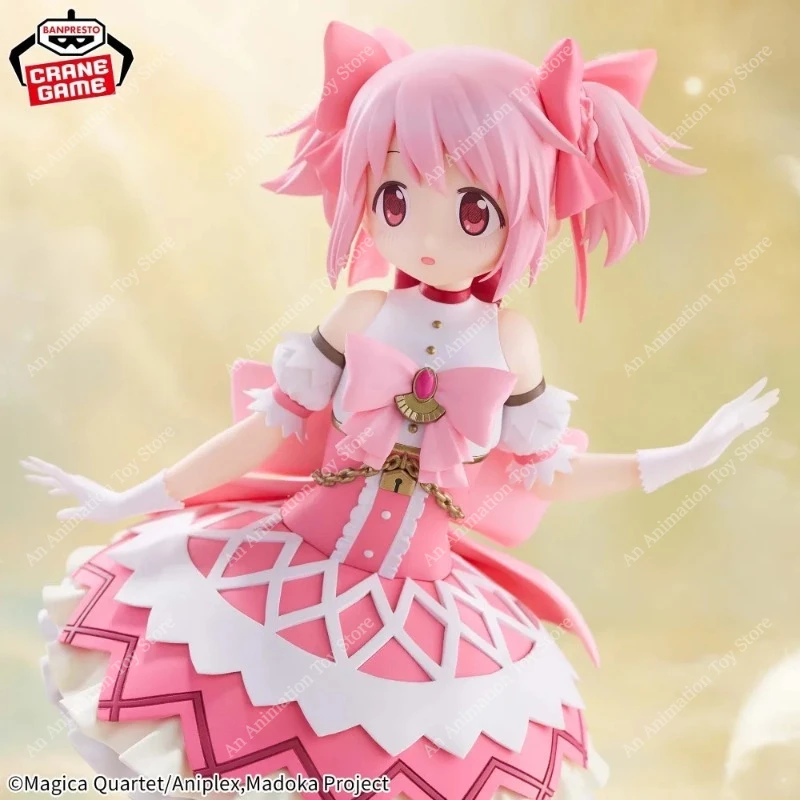 In Stock 100% Original Bandai Banpresto Puella Magi Madoka Magica Madoka Kaname Anime Figure Collectible Desktop Decor Gift view 2
