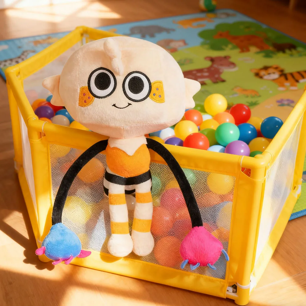 

Яркая мультяшная плюшевая игрушка, мягкая кукла для детей, малышей, уникальный дизайн с большими глазами и красочными деталями, детская игрушка