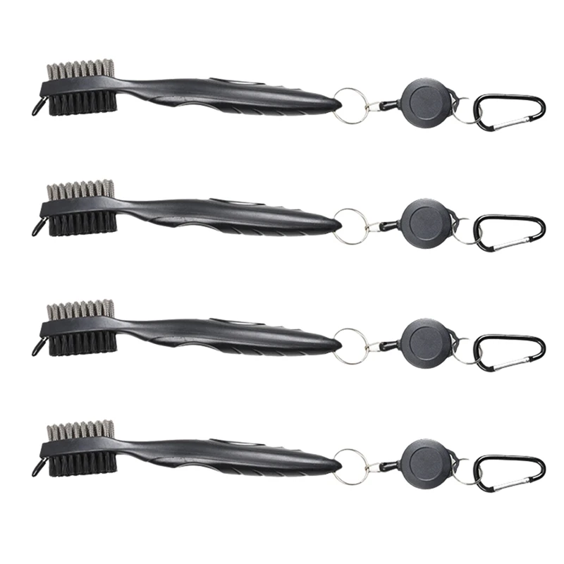 

B39B-Golf Club Cleaning Brush, Ball Double-Sided Cleaning Tool, Nylon Steel Brush, Cleaning Tool Accessories