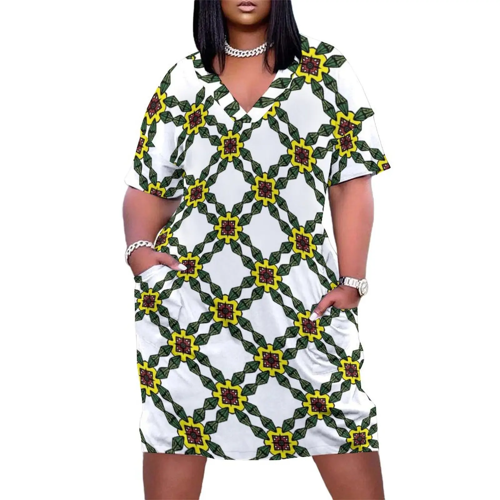 

Plumbob Extreme Pattern Loose Pocket Dress women"s summer dress 2024 summer dress for women 2024 Long dresses