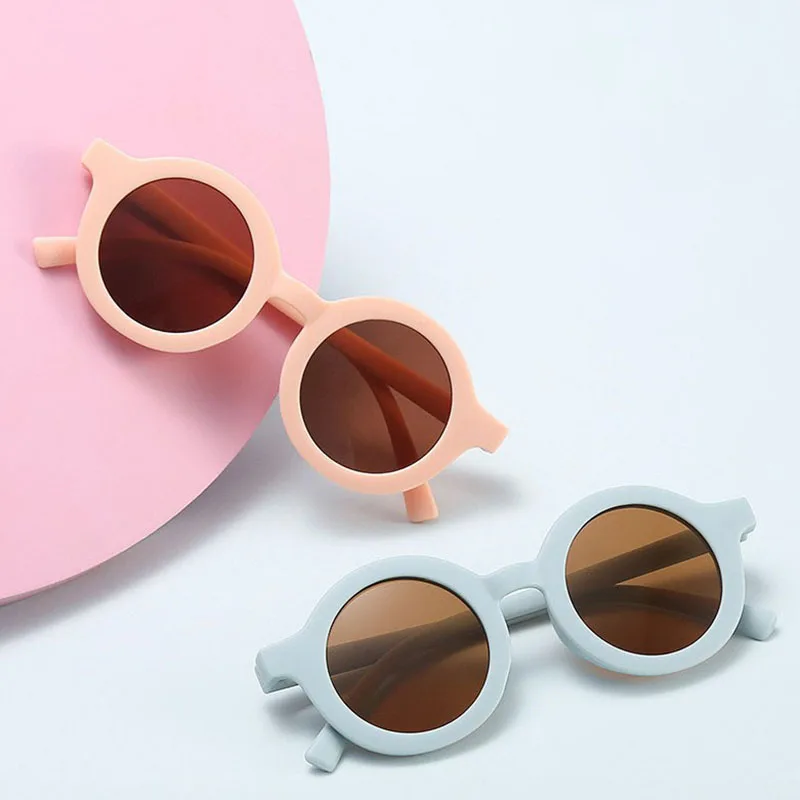 New Kid's Sunglasses Trendy Anti-uv Sunglasses Baby Sunshade Glasses 3-8 Y Photographic Prop Stage Performance