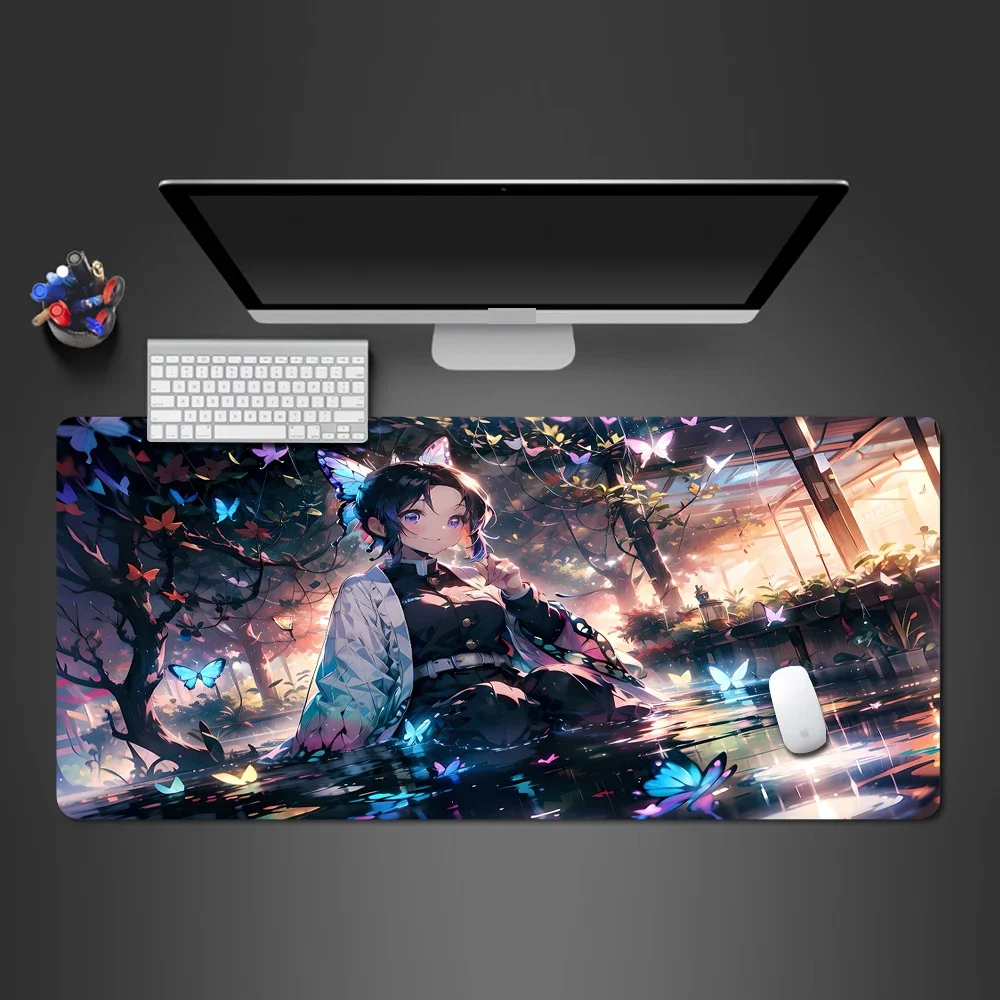 Kawaii شيطان القاتل: فراشة النينجا ماوس الوسادة أنيمي تمديد حصيرة 40x90 سنتيمتر كبيرة الجدول وسادة مكتب الجمالية الألعاب التبعي