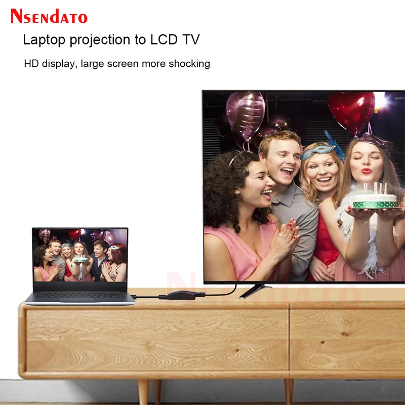 محول متوافق مع USB إلى HDMI ، محول P لهاتف Andriod ، Macbook ، Windows ، PC ، TV ، USB