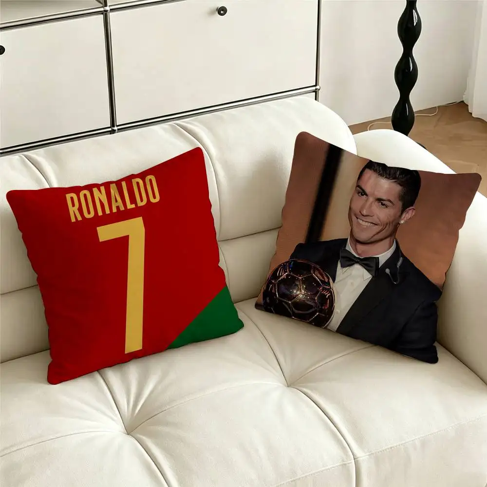 P-Pedri R-Ronaldo 7 Football Pillow Case for Sofa Living Room Home office Decor Protective Cover
