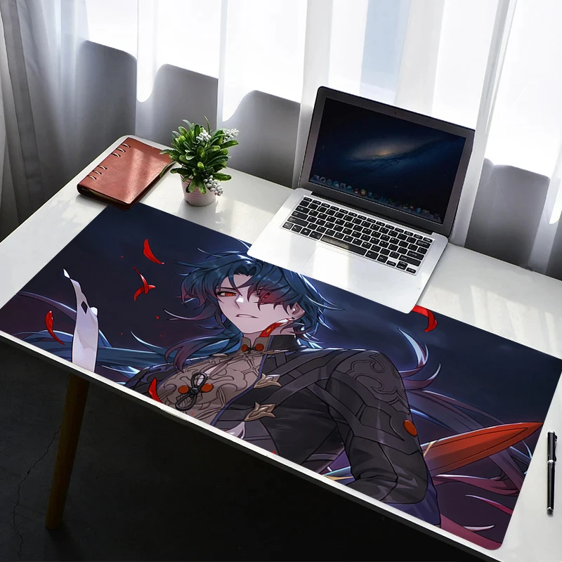 Mouse Pad Office Desk Protector Mouse Cartoon Anime Accessories Rubber Mat Blade Honkai Star Rail Gaming Mousepad Keyboard Mats