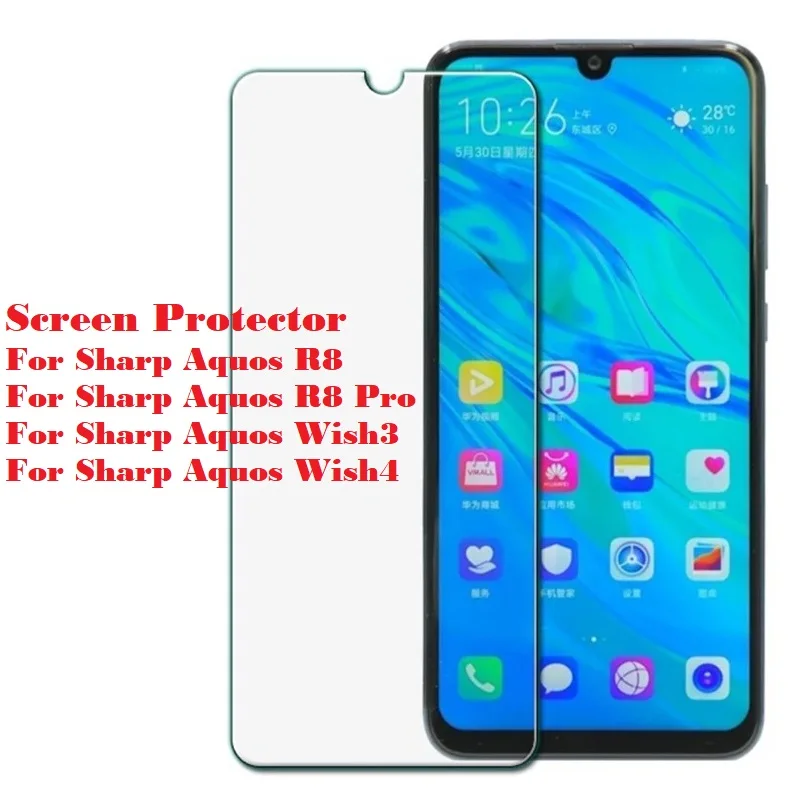 

2PCS Tempered Glass for Sharp Aquos R8 Pro SH-51D Screen Protector for SHARP AQUOS wish4 SH-52E