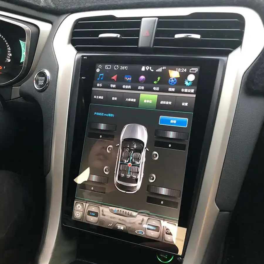 8G+128G 12.1Inch Touch Screen For Ford Mondeo Fusion MK5 Android 14 Car Radio Multimedia Video Player GPS Navigator
