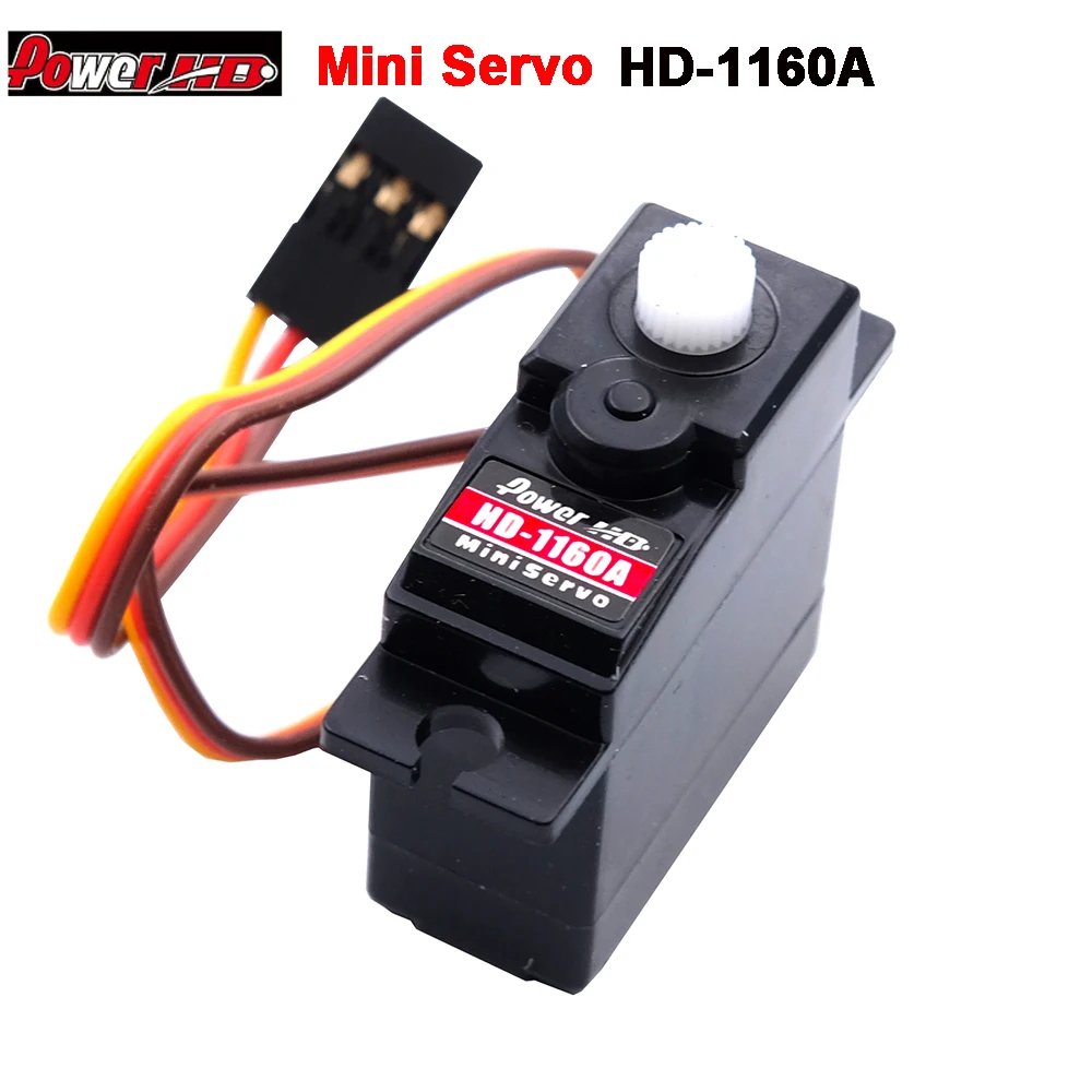 

Power HD-1160A 3KG 16g Mini Servo Steel Ring Engine Compatible with Futaba/JR RC Car Part