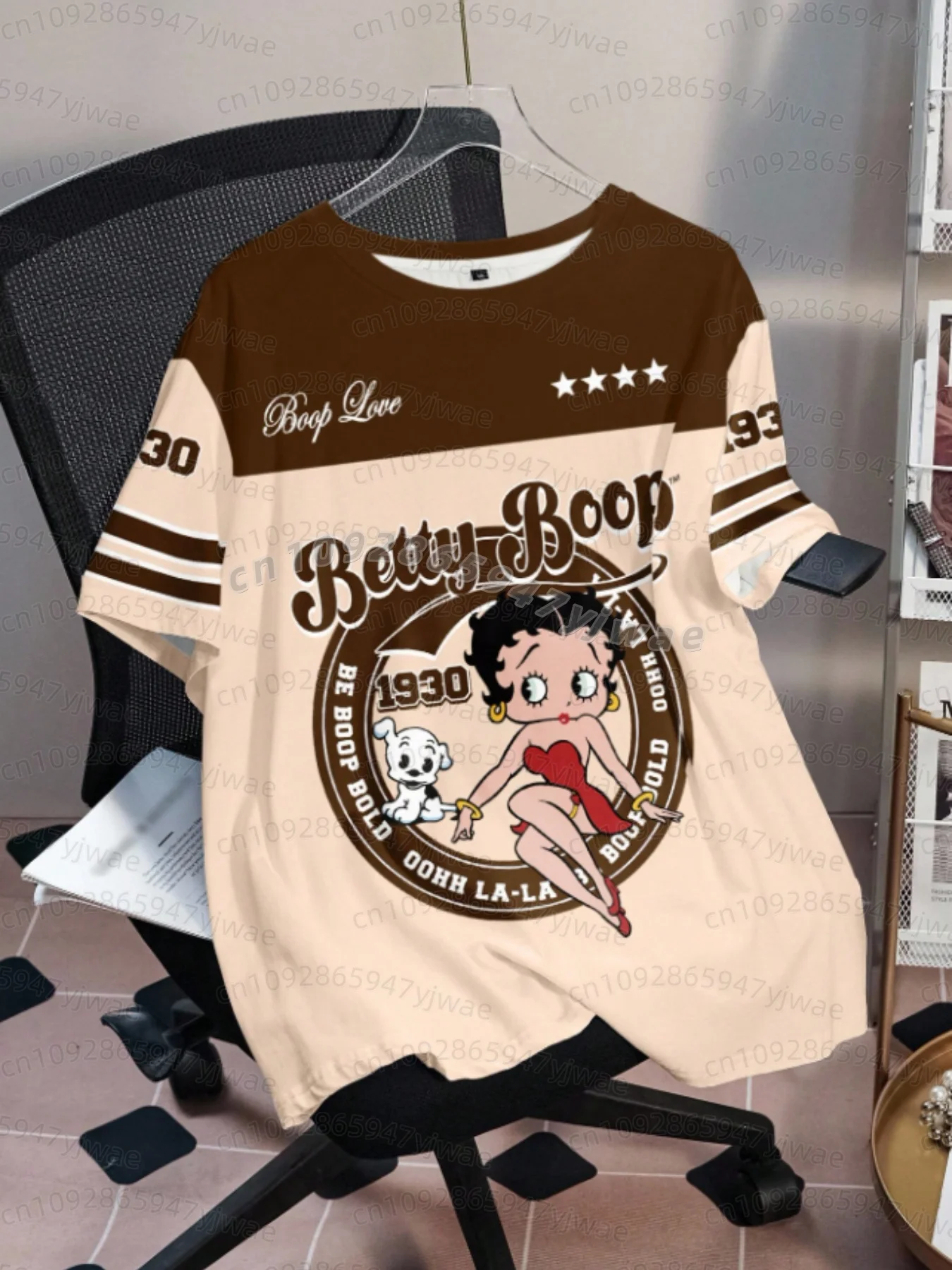 2026 SOMMER Cartoon Betty Boop Print Herren Damen Kurzarm T-Shirt Lässiger 3D-Druck Sommer MÄNNER FRAUEN Sport Tops T-Shirt Tee – Detail 21