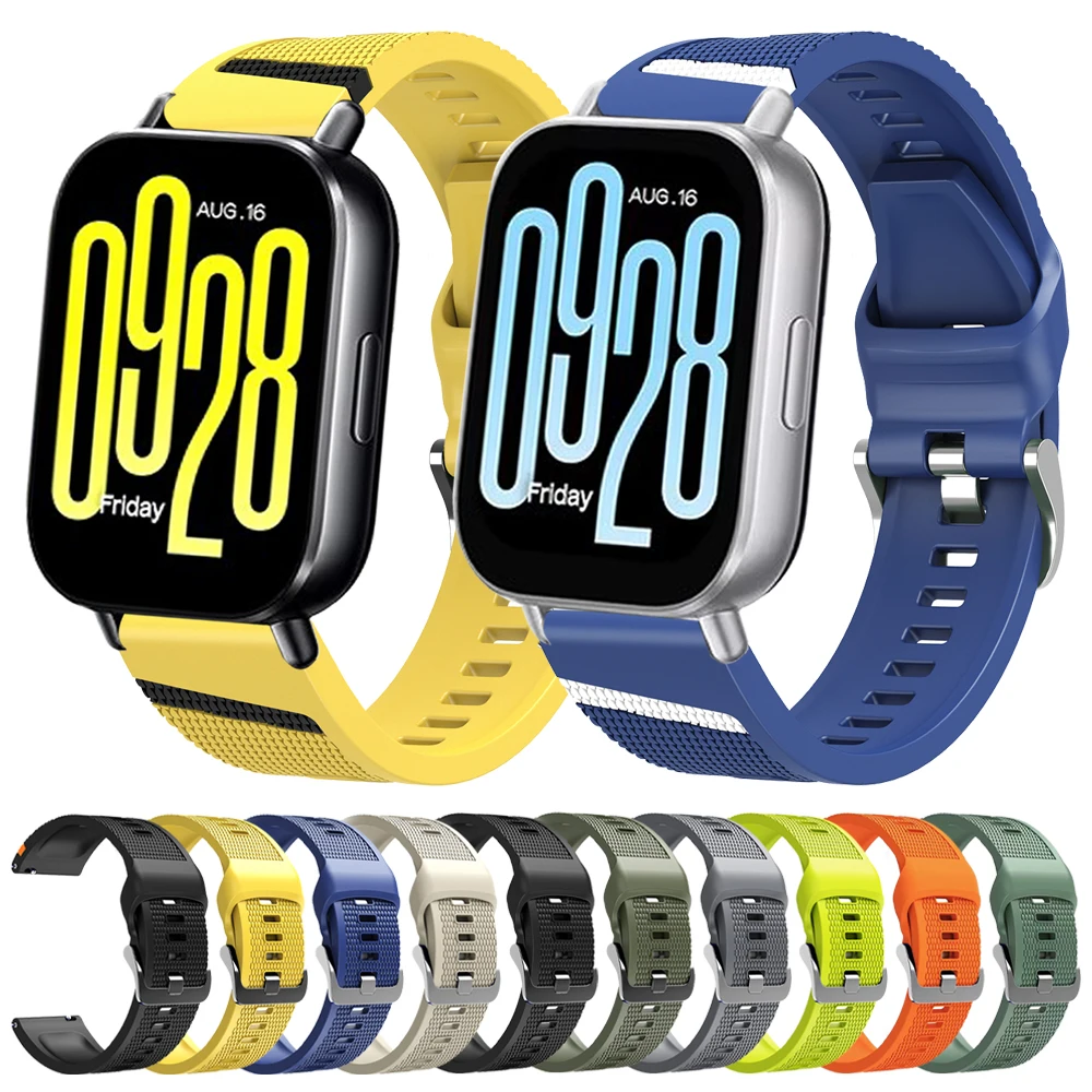 Silicone Soft Strap For Redmi Watch 5 Active Sports Watchband For Redmi Watch 5 Lite Comfortable Bracelet Correa belt For 22mm