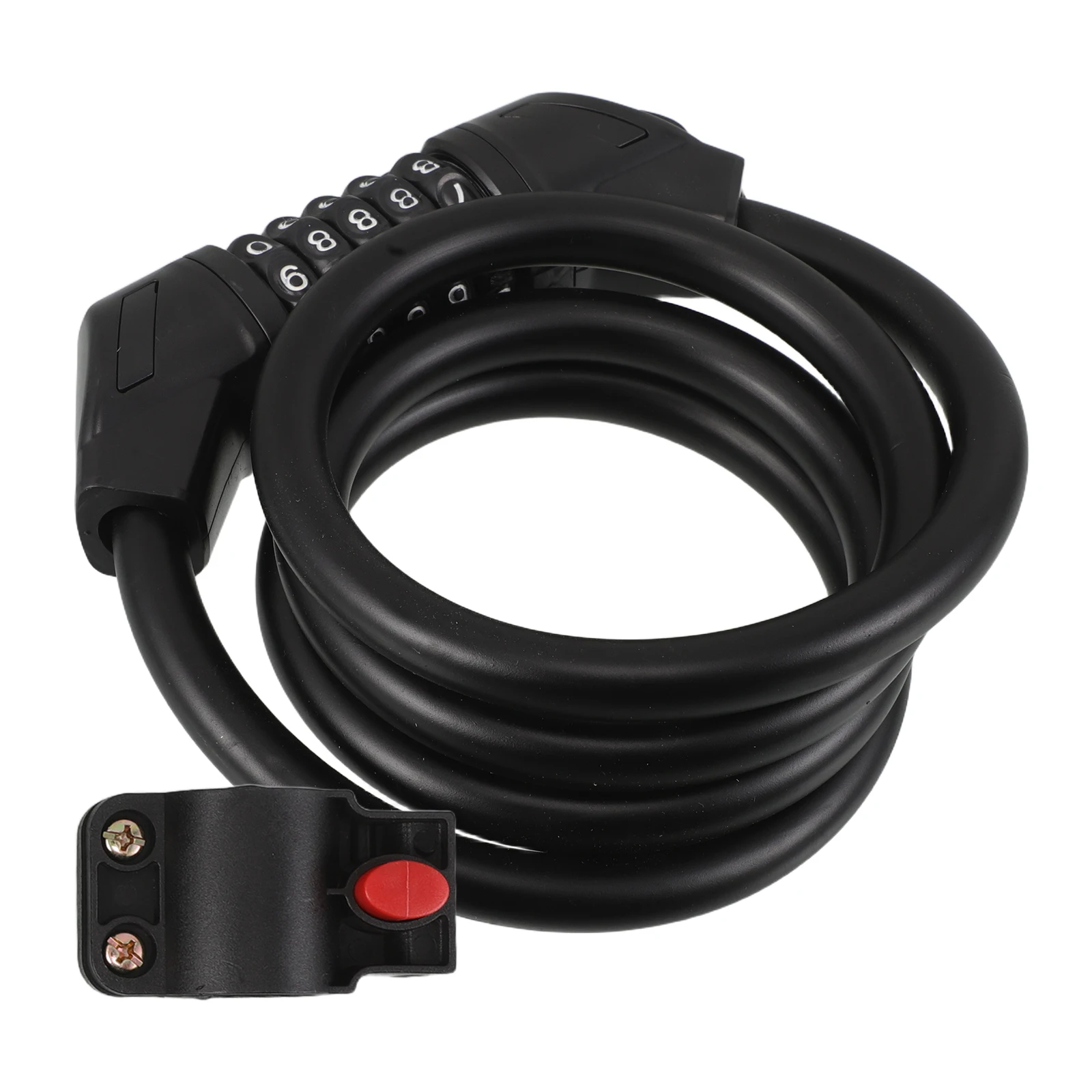 

Resettable 5 Digit Password Bike Lock Steel Cable Anti Theft Portable for Mountain Bikes Bike Security Cable Portable Lock