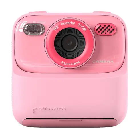 Kids Instant Print Camera Color Auto Photo Output  Cartoon Portable Design Perfect Parent Child Birthday Gift