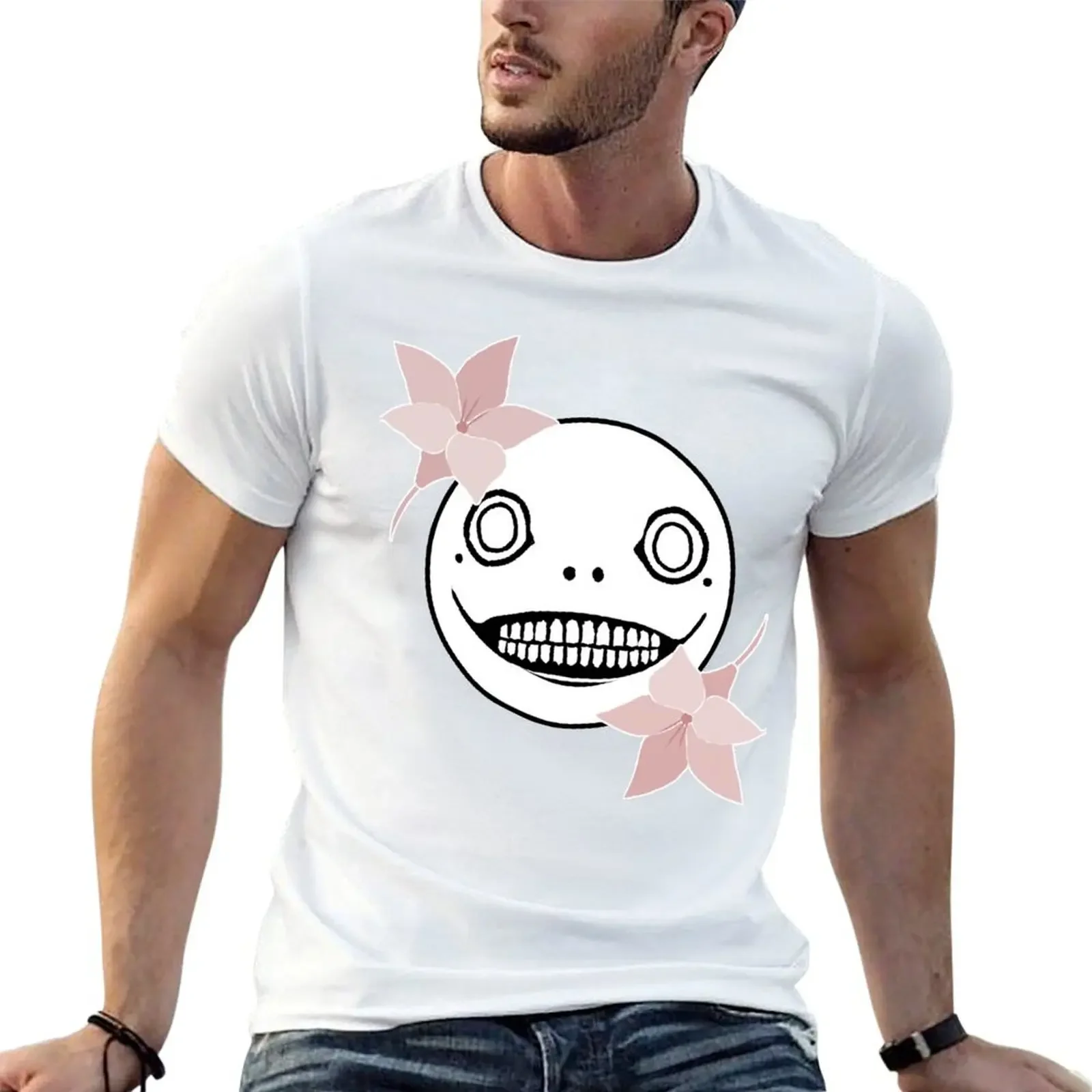 

Emil Nier Automata / Gestalt / Replicant Lunar Tears Minimalist Design T-Shirt custom shirt quick drying cotton t shirt men