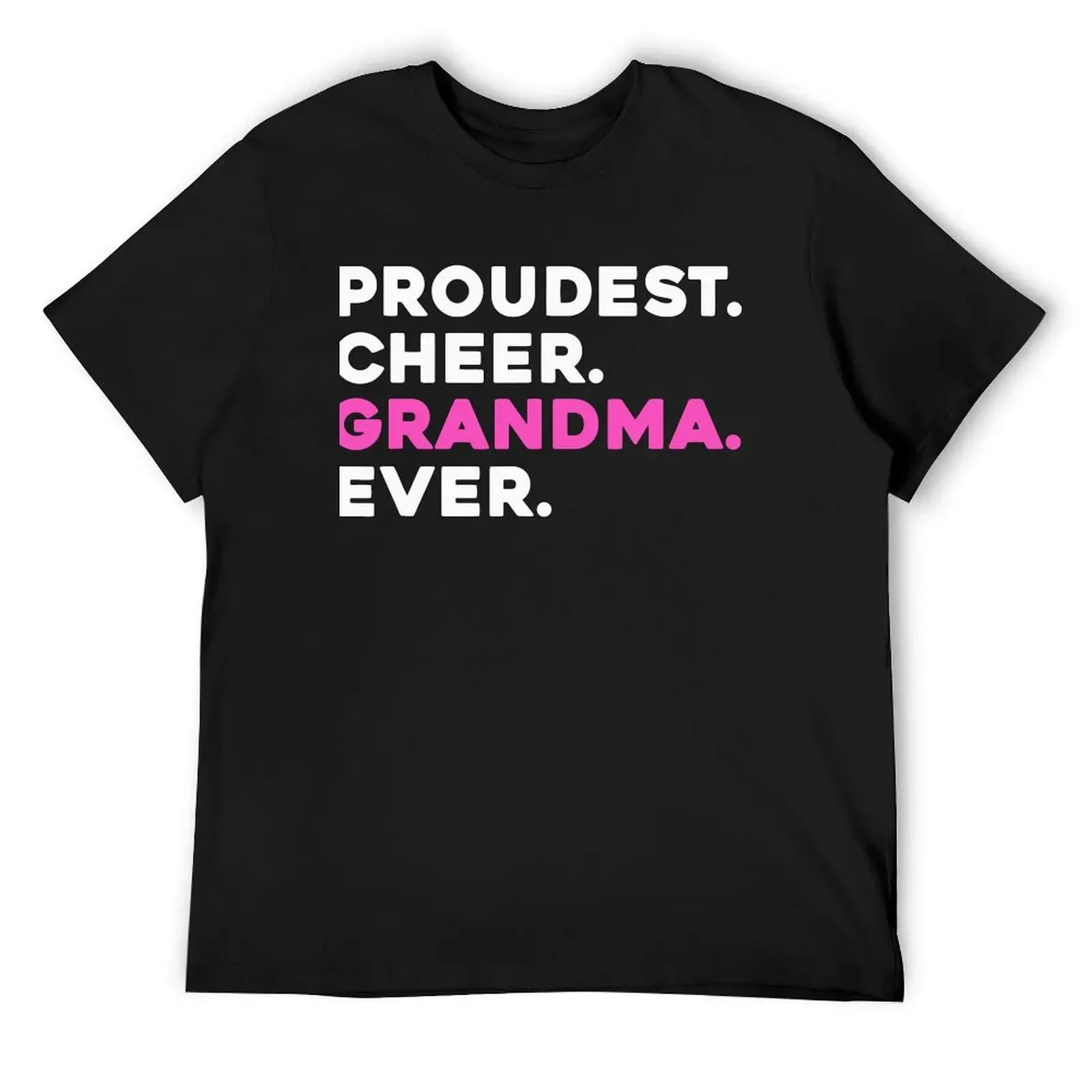 

PROUDEST CHEER GRANDMA EVER Cheerleader T-Shirt sweat anime clothes T-shirts man black t shirts for men
