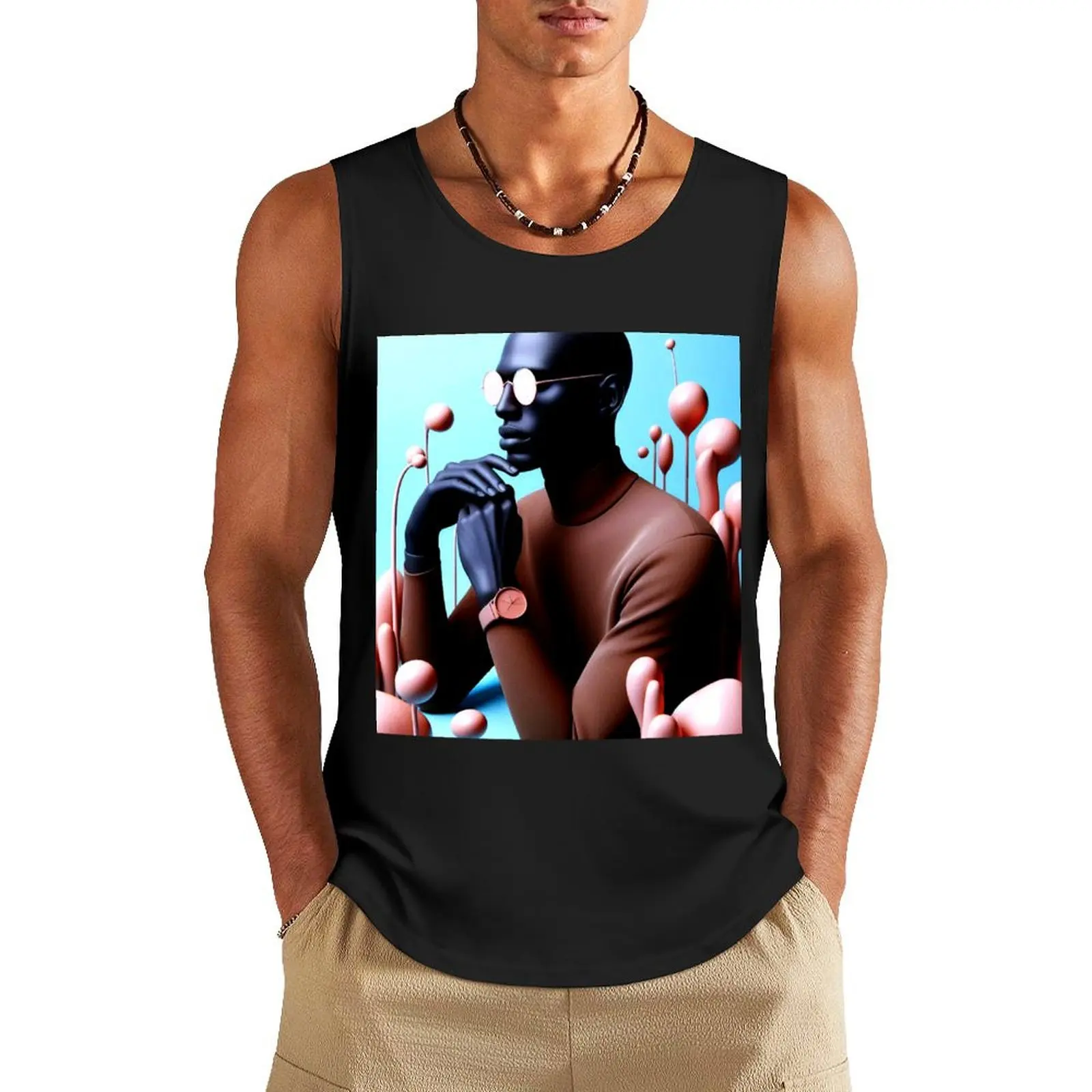 

Contemplation Tank Top t-shirt Men's summer 2025