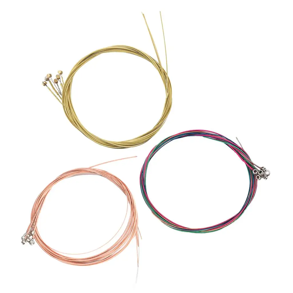 

Set of 6 Guitar Steel Strings Replacements Accessories Bright