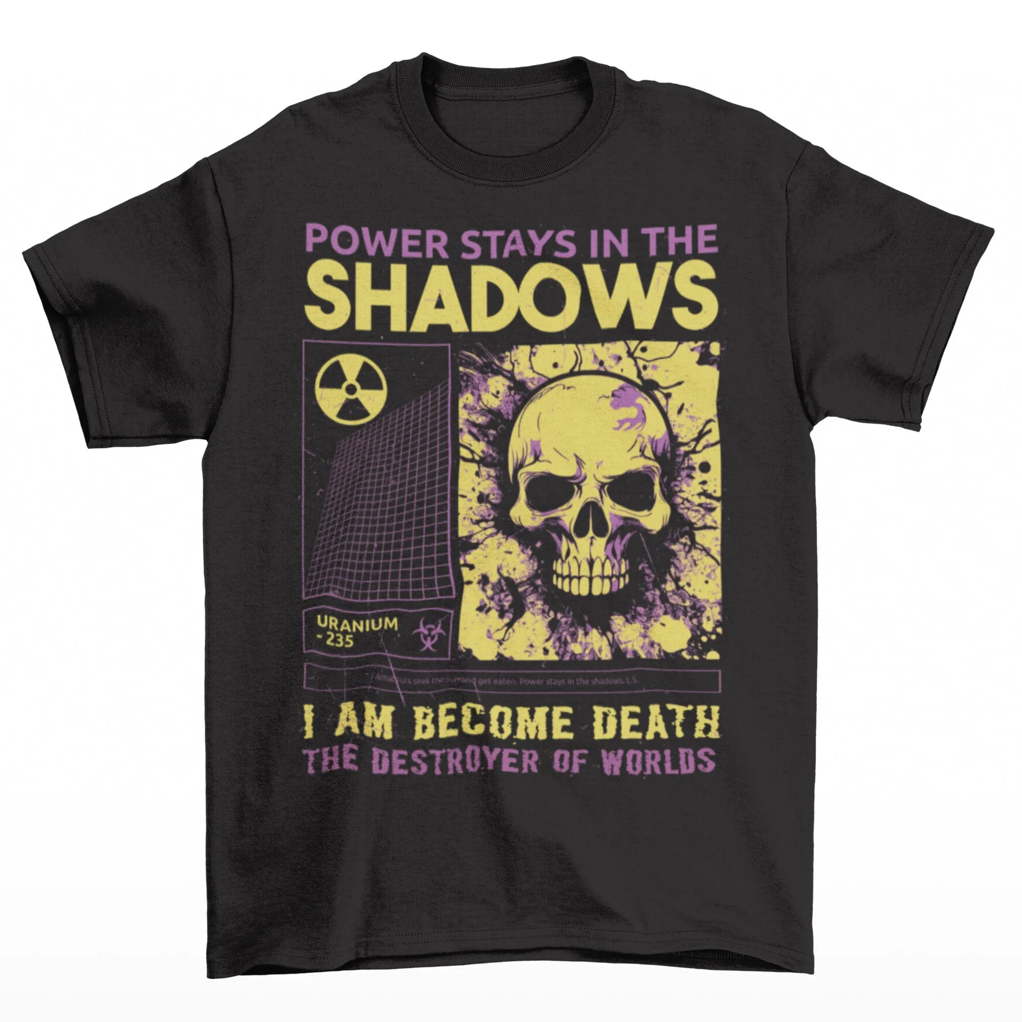 Oppenheimer Power Stays In The Shadows I Am Become Death T Shirt Atomic Bomb Theoretical Physicist J R Quote