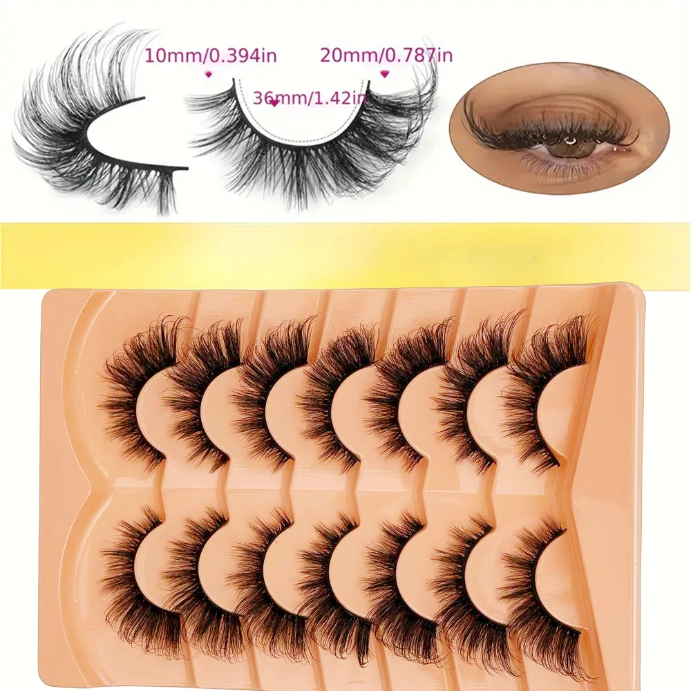 7 أزواج من رموش عين القطة، أدوات تمديد الرموش للزوايا الخارجية للعيون، مناسبة للتجمعات اليومية #3