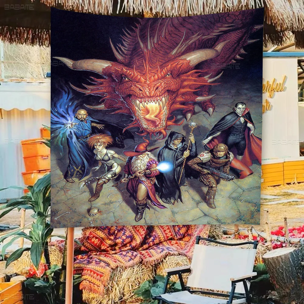 D&D Monster Manual Movie Game D-Dungeons & D-Dragons Large Size Shop Art Promotion Advertising Booth Flag Hanging Banners