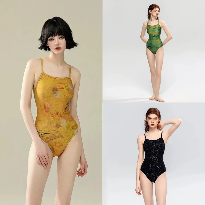 Swim Suit Women Swimwear Beach Outfits Summer Bath Exits For 2025 Elegant New Professional Swimsuit Hot Spring Soaking Female