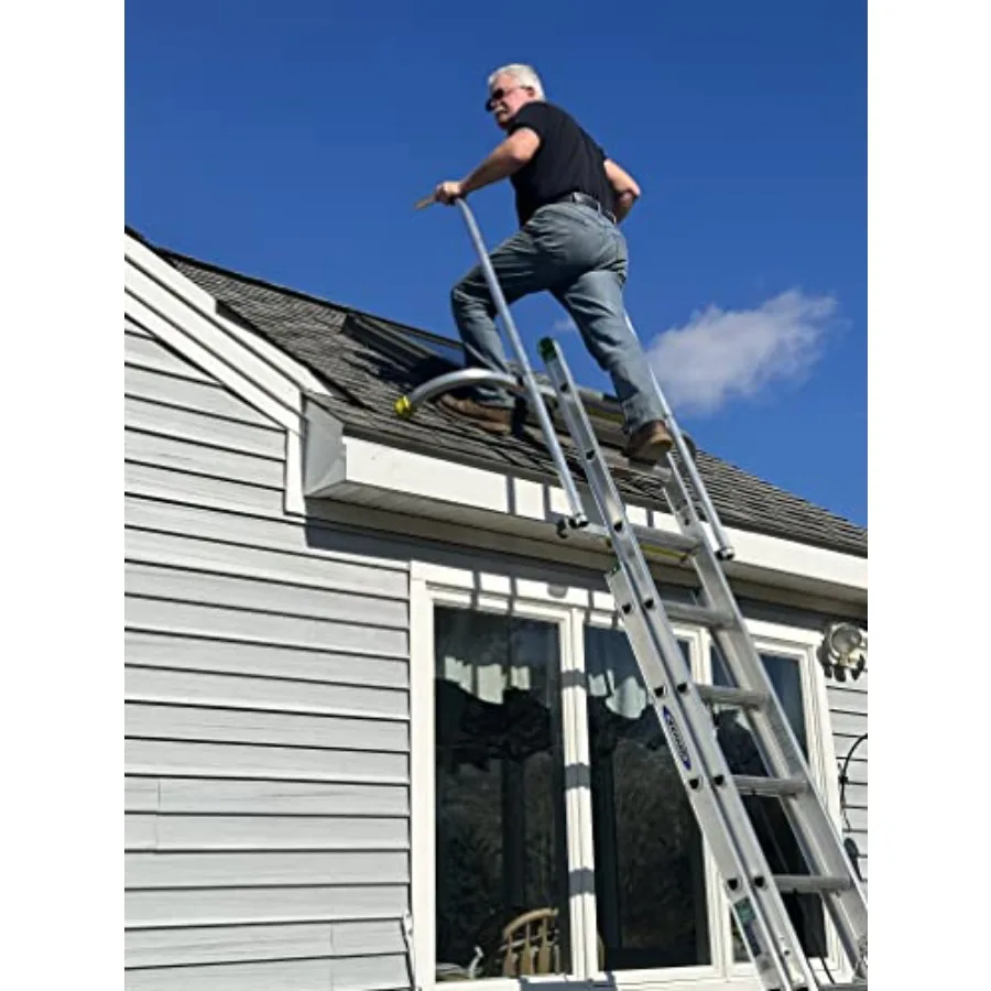 

Safety Rails and Standoff for Ladder Extension - Stabilizer for Fall Protection Aluminum Gray Enhanced Stability and Fall Preve