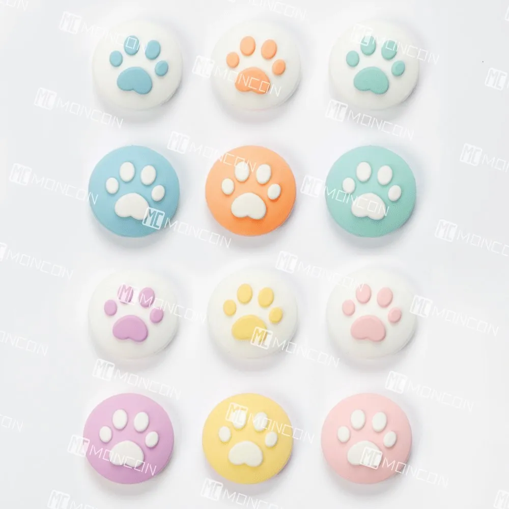 GeekShare-Tapas de Joystick con Pata de Gato para Nintendo Switch, tapas de silicona OLED con agarre de pulgar para Nintendo Switch Lite