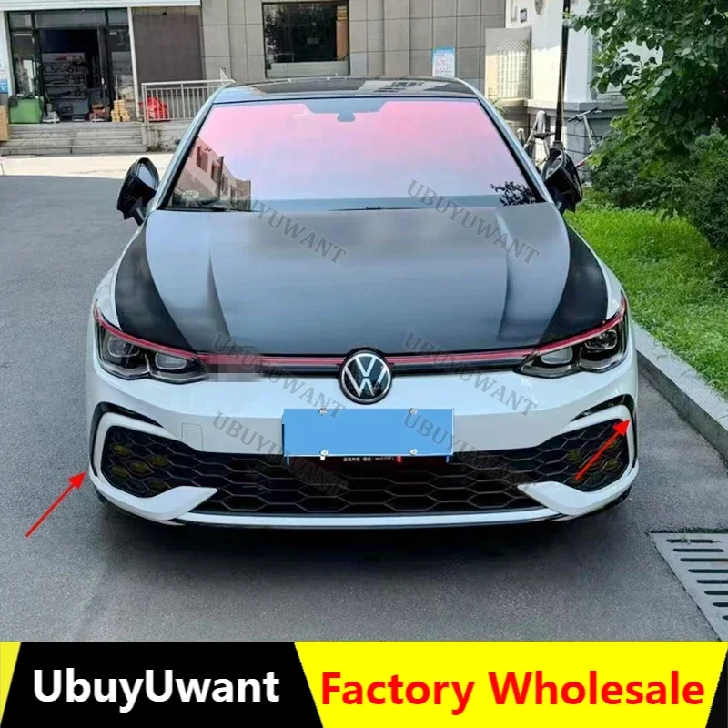 

Для VW Golf 8 MK 8 R-Line / GTI 2020-2024 автомобильный черный/красный/синий/серый/белый передний бампер, боковой разветвитель, спойлер, отделка, противотуманная утюжок