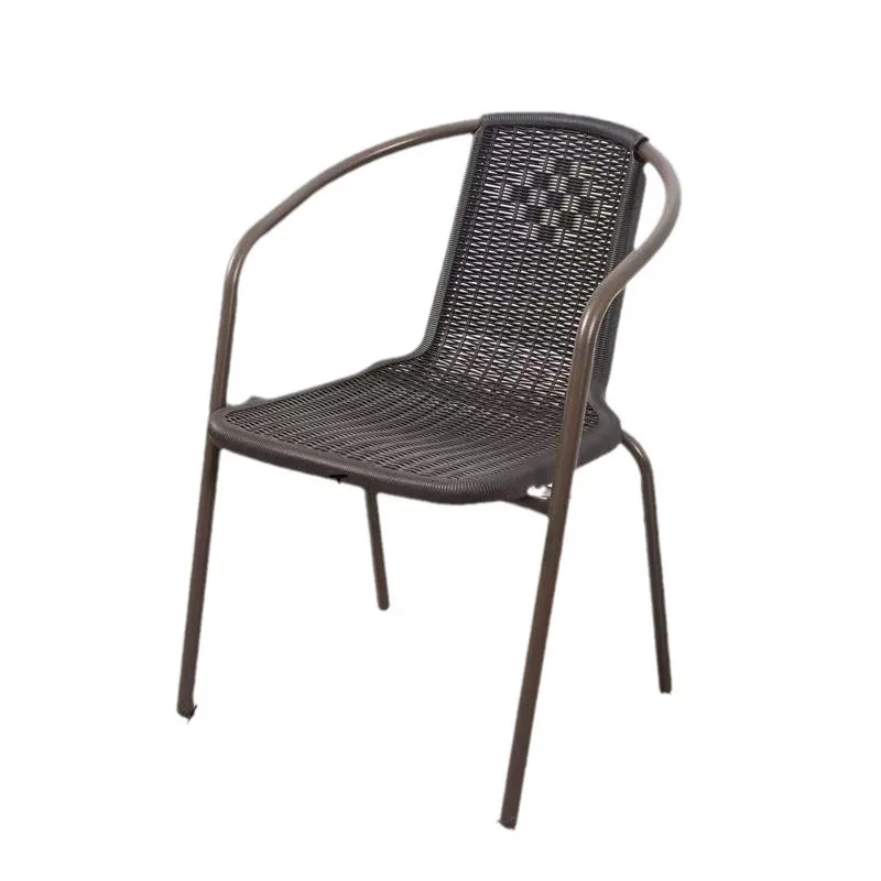 

Outdoor balcony outdoor chair simple living room modern milk tea wrought iron outdoor courtyard combination home leisure