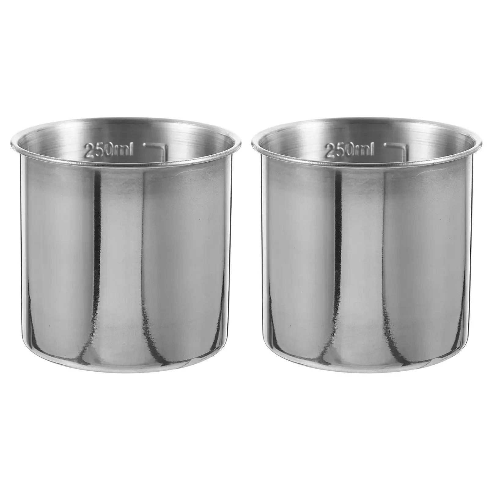 

2pcs Measuring Cups Stainless Steel Kitchen Utensils Rice Cup Measure Metal Home Large Small Food Grade Safe Portable