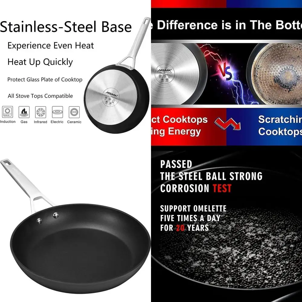 

12,5 титановая и керамическая сковорода с антипригарным покрытием, прочная сковорода, которую можно использовать в духовке, можно мыть в посудомоечной машине