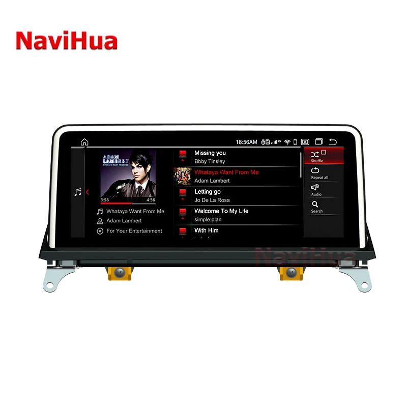 NAVIHUA Touch Screen Car Dvd Player For BMW  X5 X6 E70 E712010-13 CIC Android 10 octa core radio 2 din autoradios carplay auto