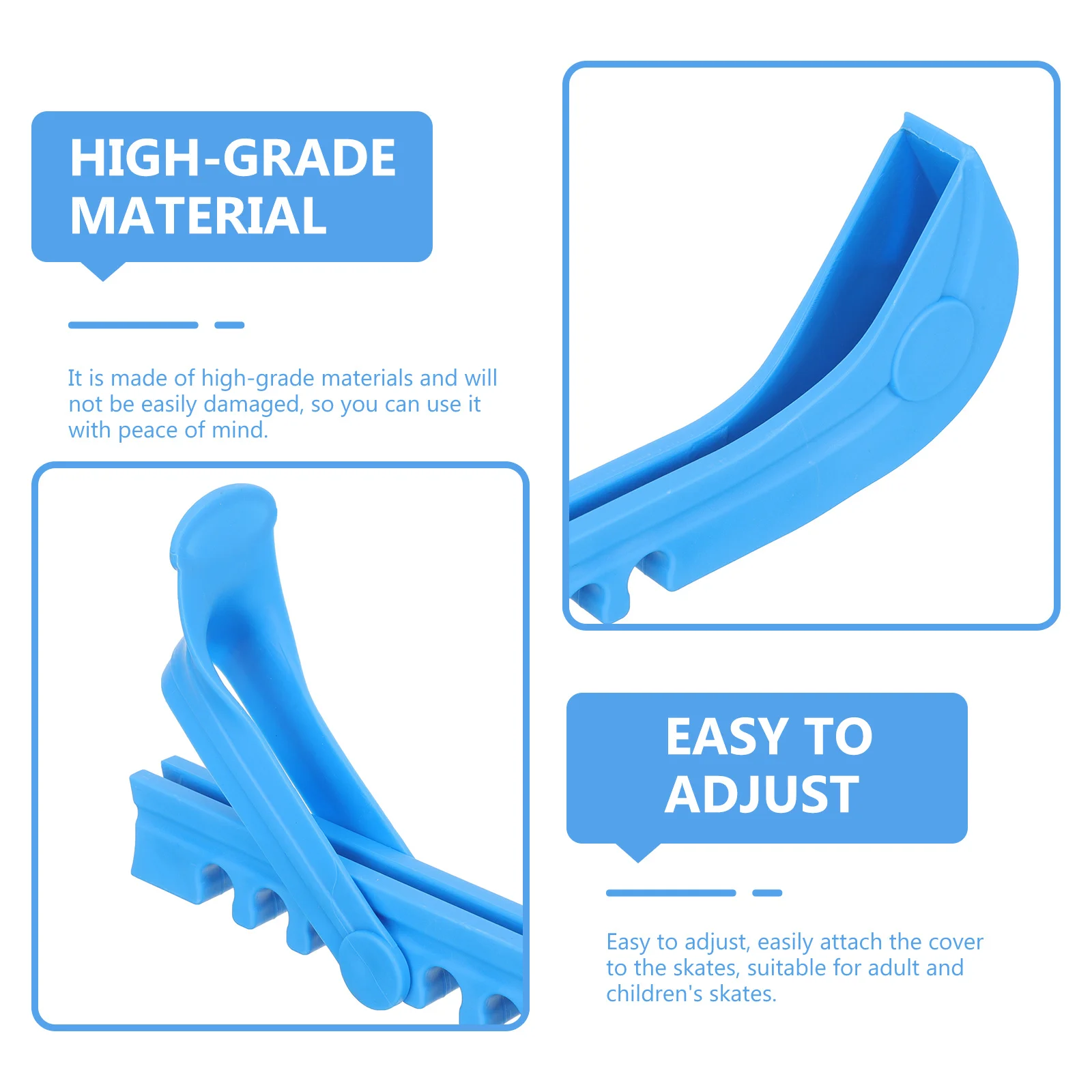 

1 Pair Ice Skate Guard Lightweight Portable Shoe Protector Hockey Knife Cover Skating Accessories Skates Protectors Professional