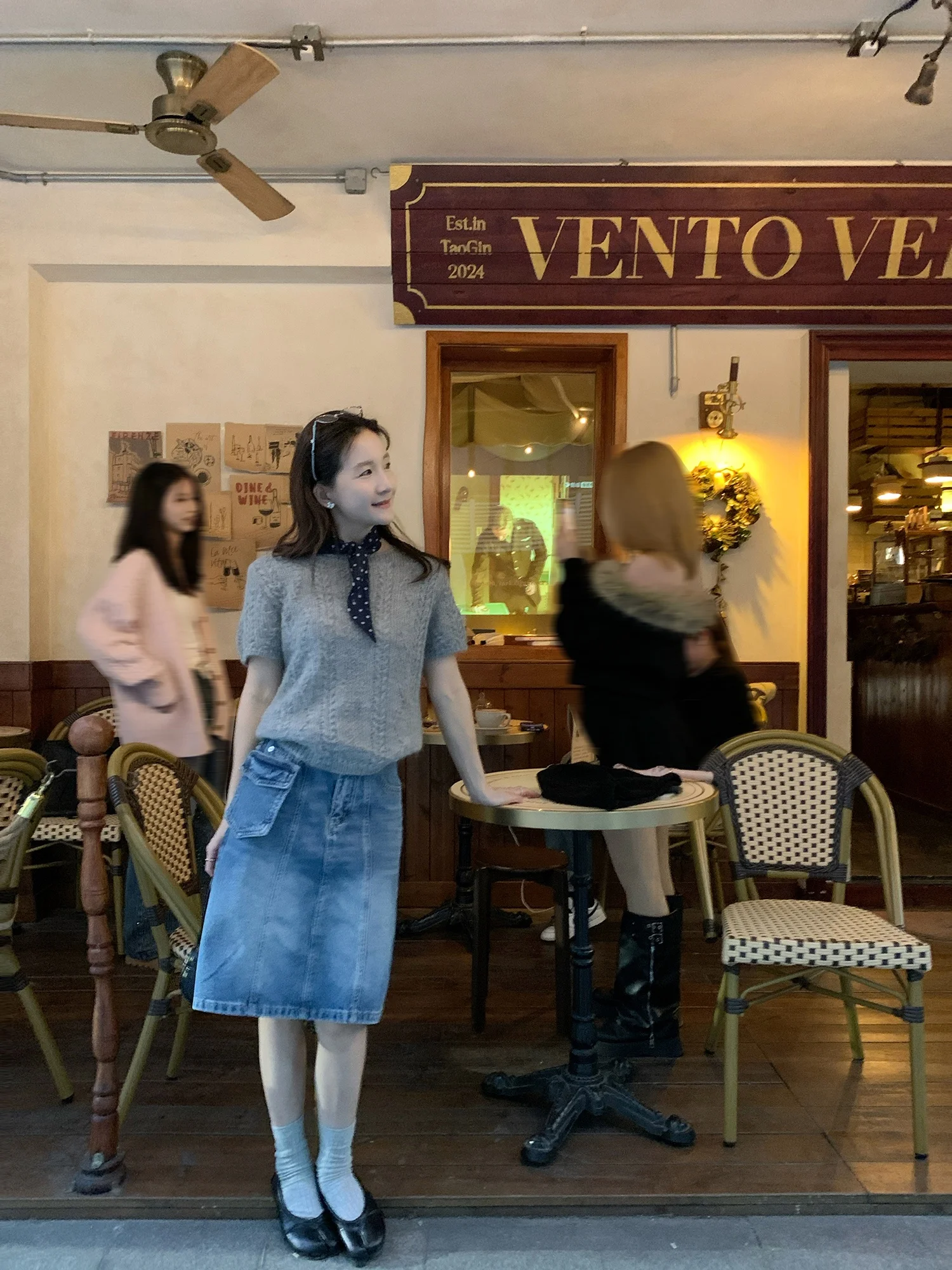 

Корейский вязаный свитер XierZ с коротким рукавом для женщин: элегантный топ с узором «косы», мягкая ткань, круглый вырез, весенняя мода