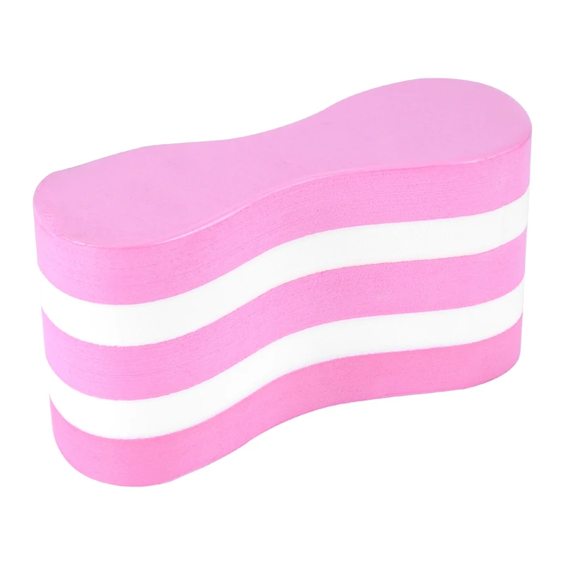 1 Pcs Pull Buoy Pink And White Thicken Foam Pull Float Correct Swim Posture Flotation Device Swimming Training Aid