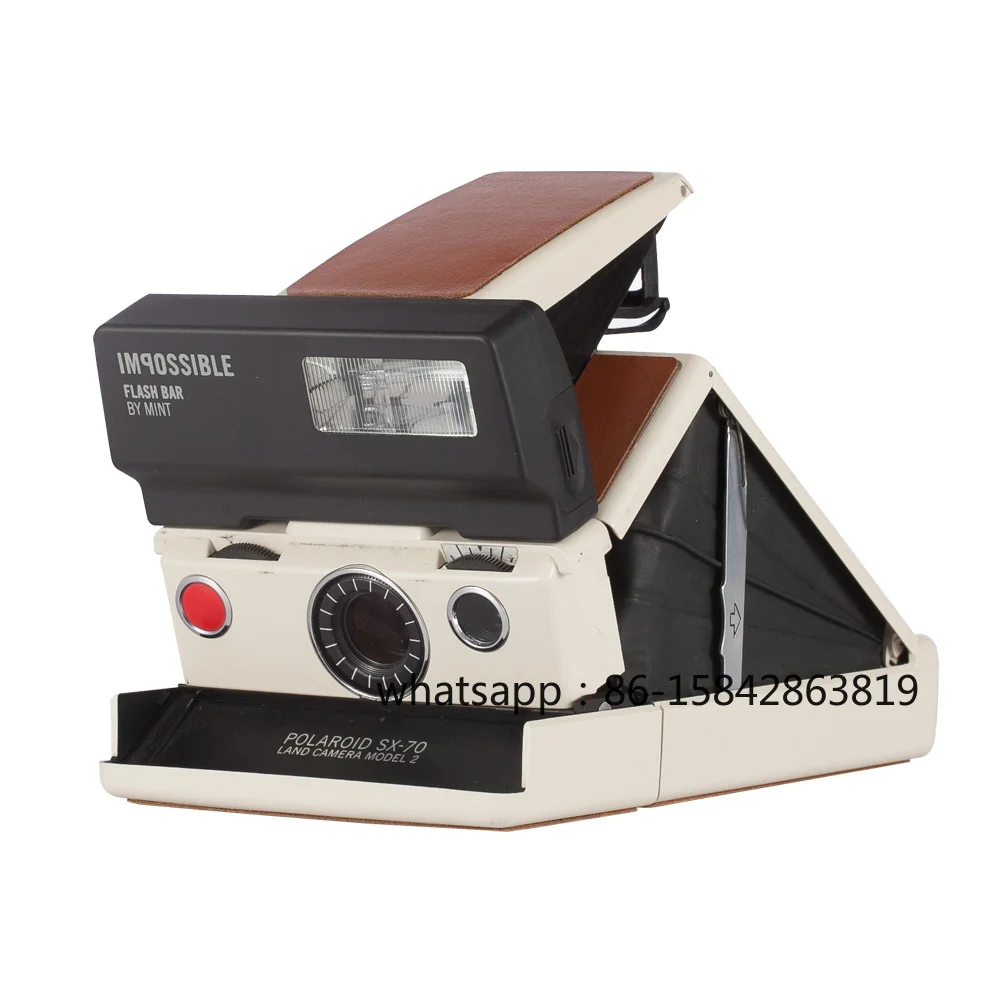 SX70 Instant Camera Flash Bar 2.0, Reusable Electronic Flash with Color Filter Set