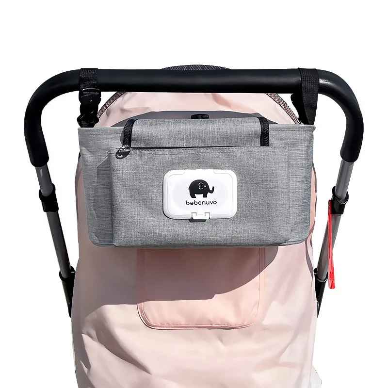 Multipurpose Storage Bag New Oxford Cloth Waterproof and Dirt Resistant Baby Stroller Hanging Bag Diaper Bag Portable Mommy Bag