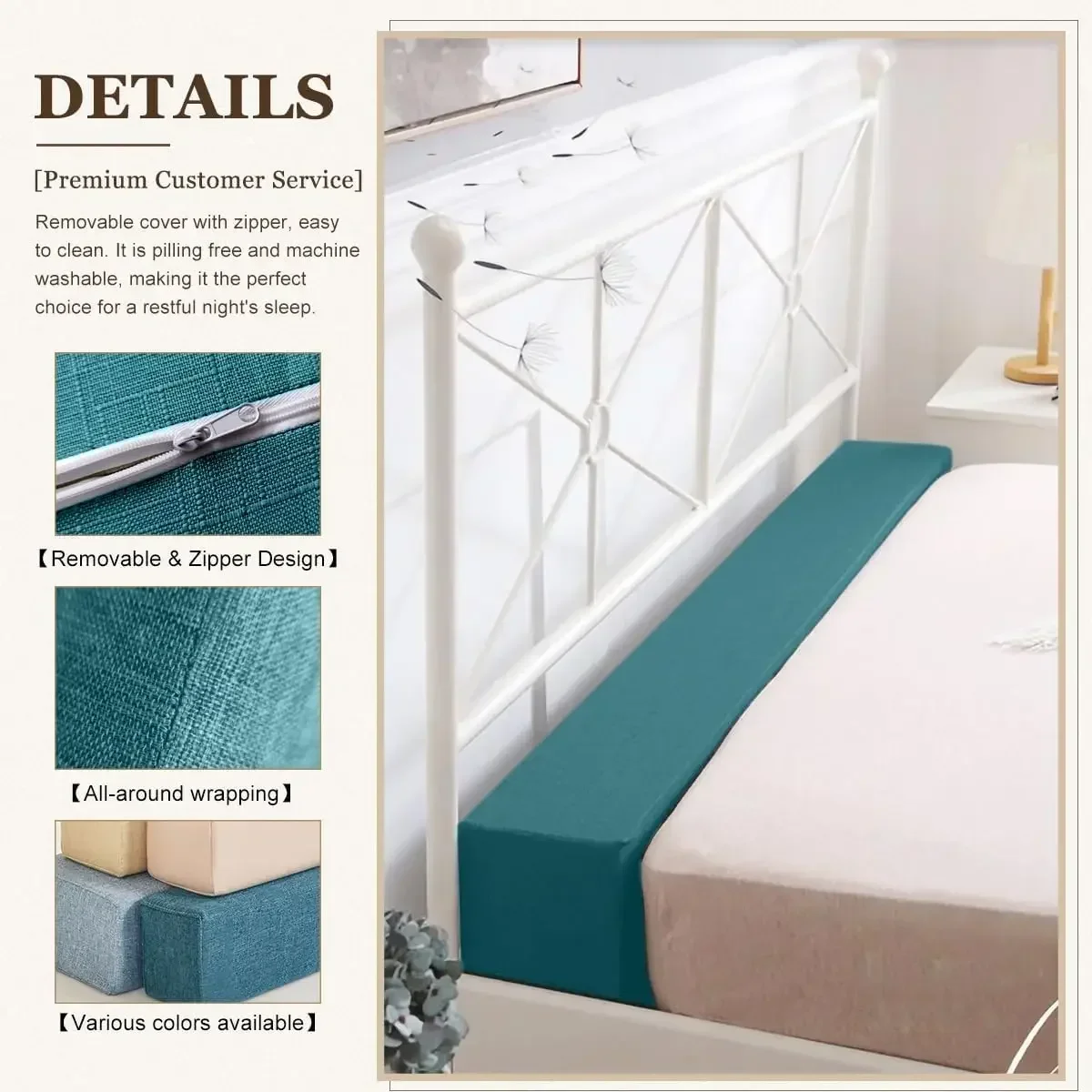 Long Mattress Bed Filler Bed Gap Filler Extender Headboard Pillow Bed Cushion Sofa Pad Sofa Armrest Cushions