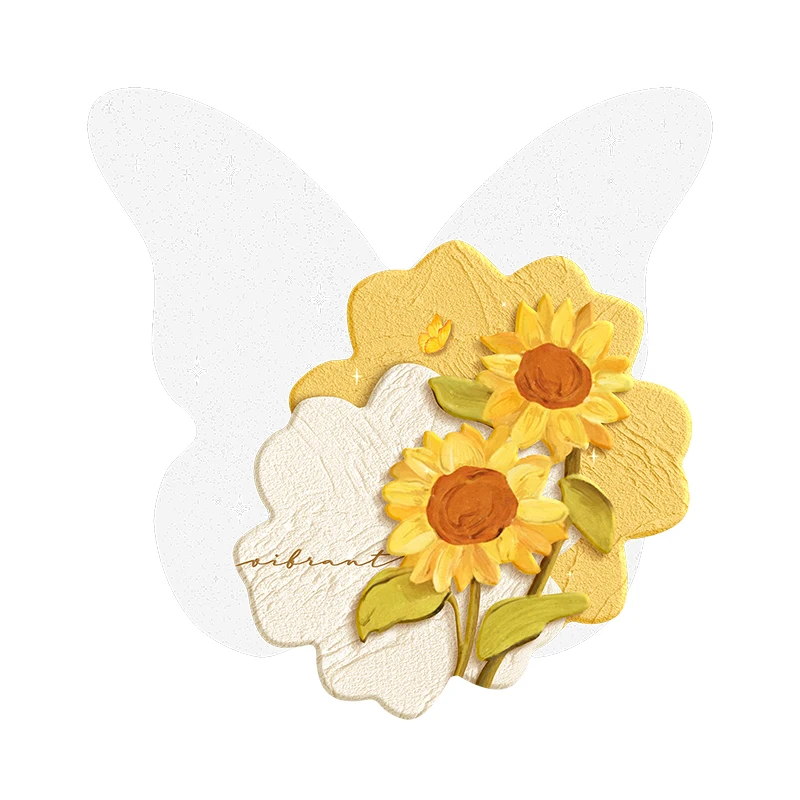 LED Light Modern Simple Butterfly with Light Three-Dimensional Warm Wall Lamp Advanced Sense Flower Elegant Mural Lamp