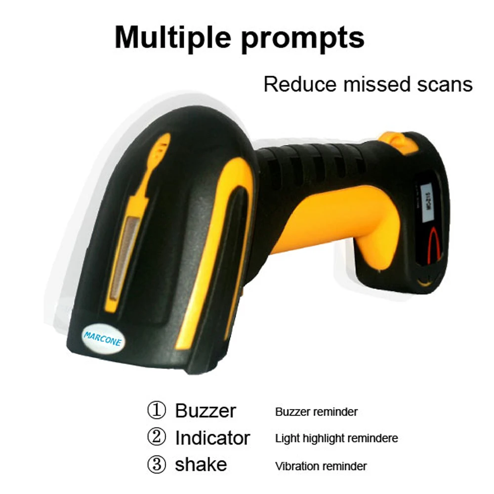 Industrielle IP65 Wasserdicht Barcode Scanner 1D 2D Handheld Barcode Scanner Drahtlose 2d Barcode Scanner mit Stand/Basis