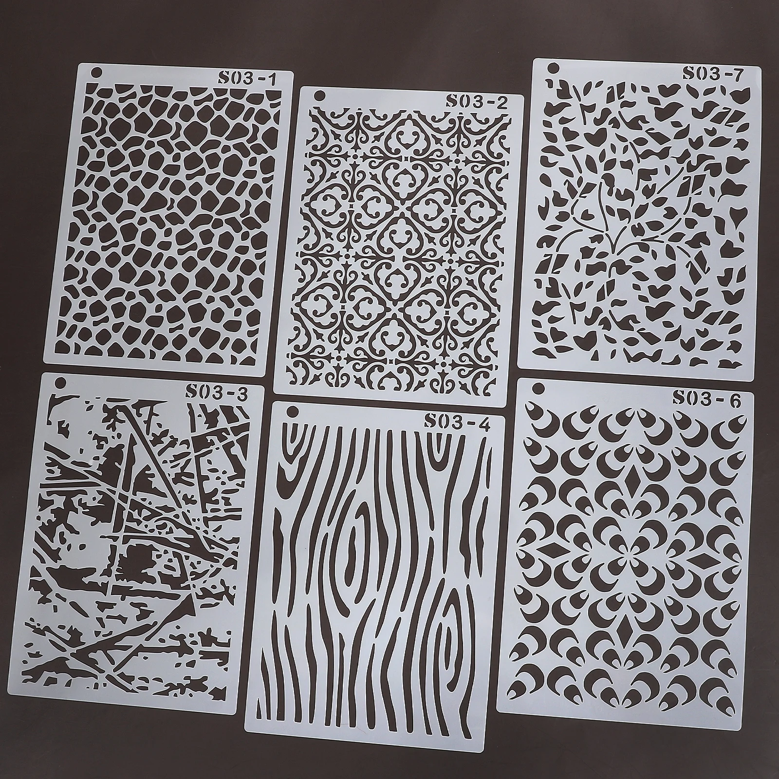 8 قطعة/المجموعة خمر ليوبارد الأفعى طباعة نمط قالب جوفاء ختم الإبداعية DIY غير المرغوب فيه مجلة المواد كلية القرطاسية