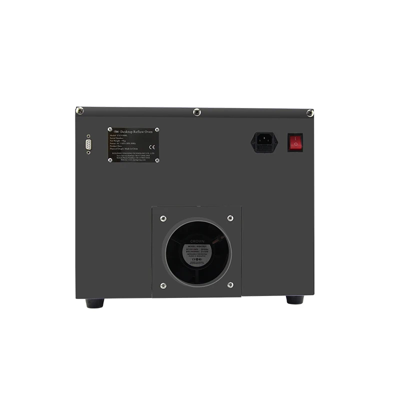 YX2520HL Инфракрасная линия горячего воздуха 250x200 мм Smt Pcb Производственная линия Настольный Smd BGA 1600 Вт Печь оплавления Паяльная машина