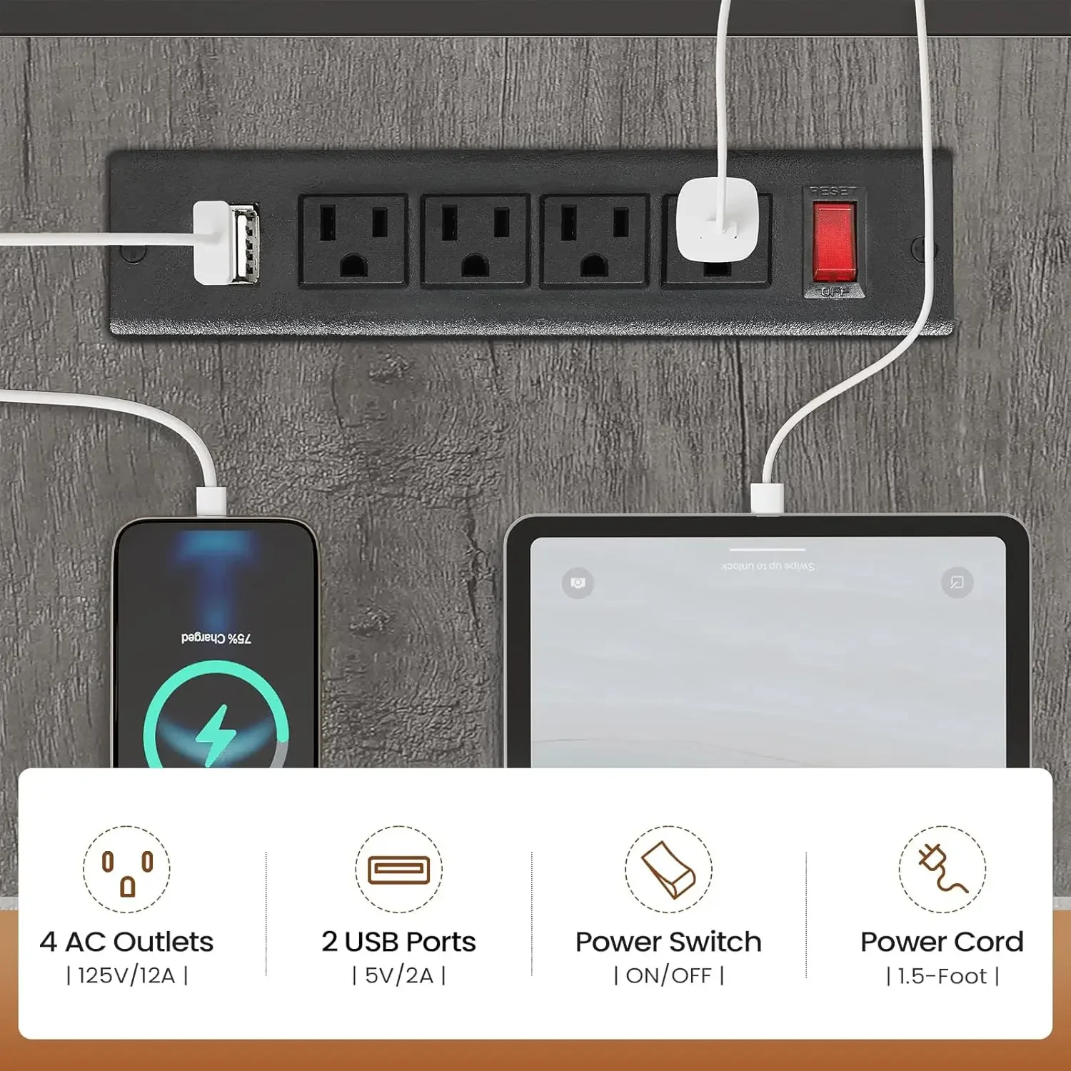 63 Inch Executive Desk, L Shaped Desk with Drawers, Large Office Desk with File Drawer, Computer Desk with Mobile CPU Stand