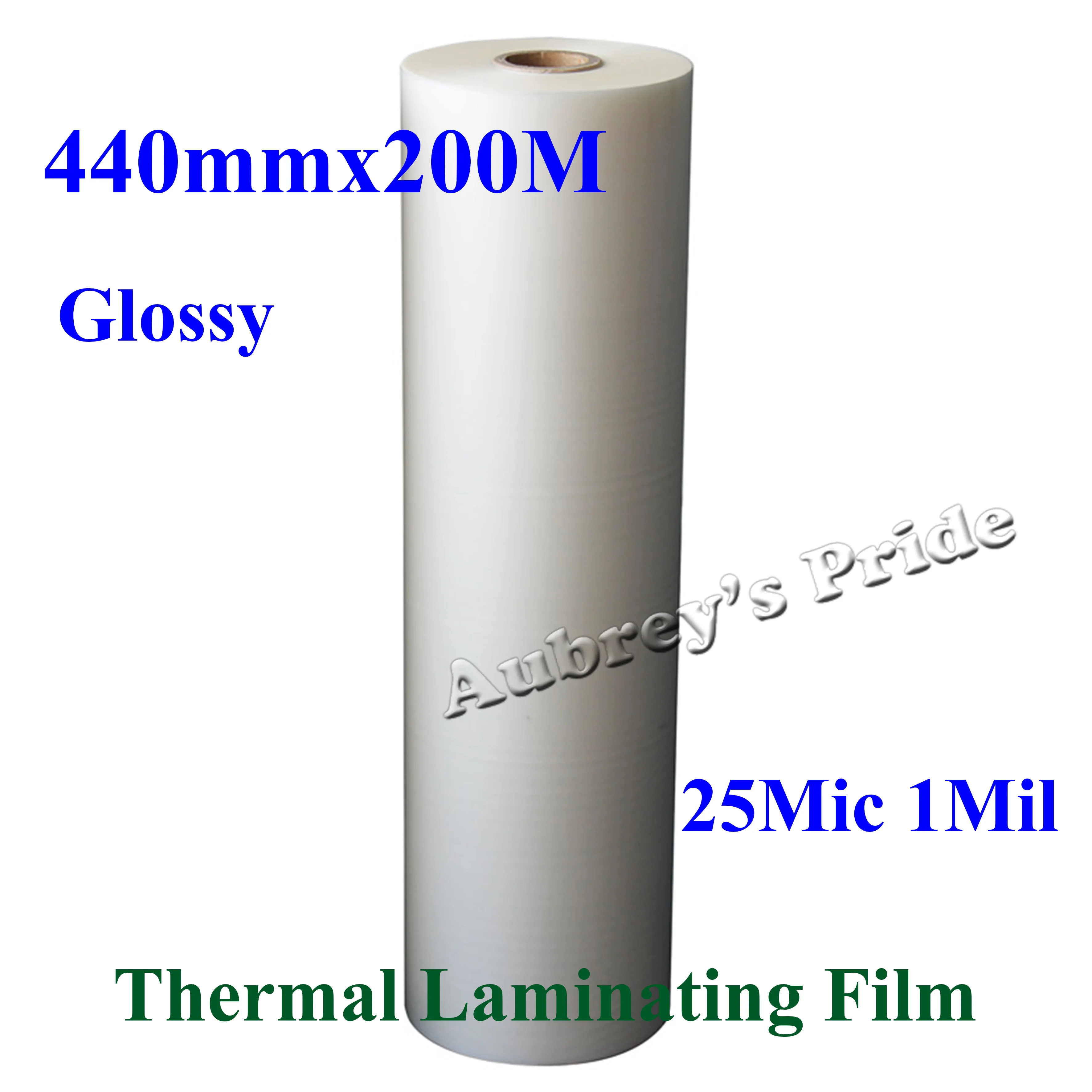 1 PC Bopp 25Mic 440mmx200M 1Mil Glossy Clear 1