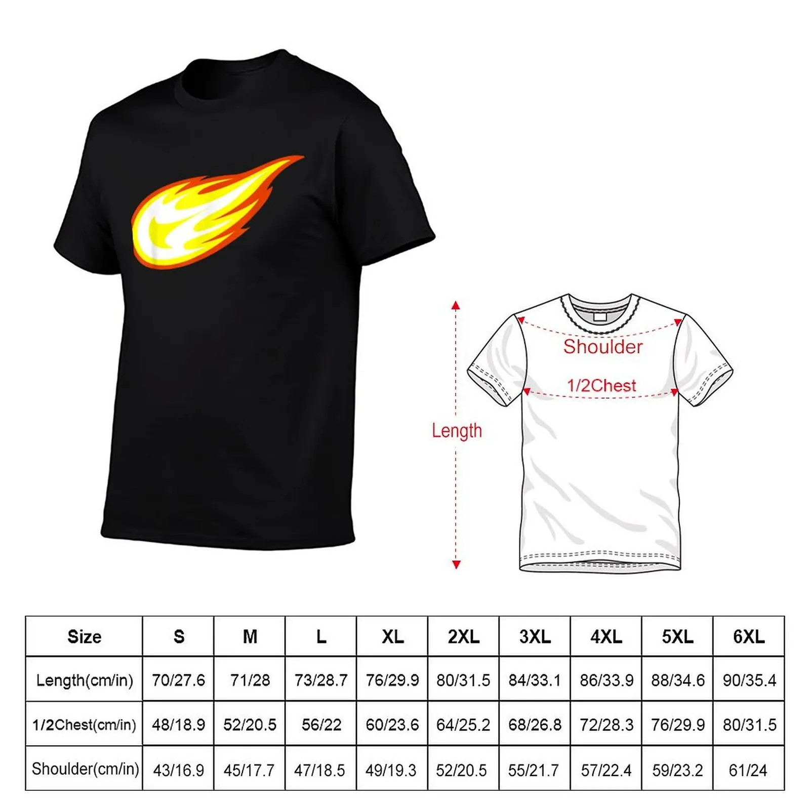 Machines Fireball T-Shirt Big and Tall Short Sleeve Tee