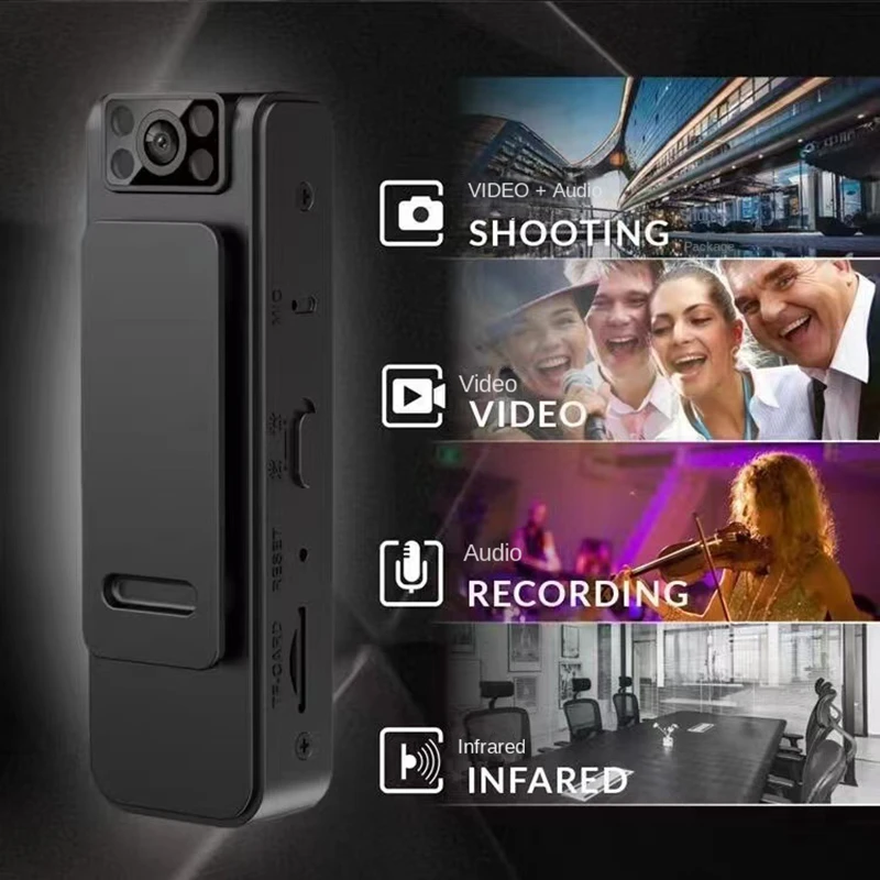 2025 NEW WIth Wifi Hotspot Mini Camera 1080P Portable Digital Video Recorder Body Camera Night Vision DVR Miniature Camcorder