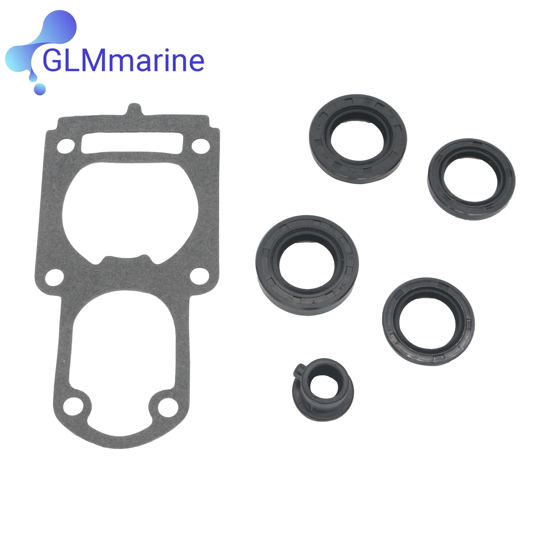 6L2-W0001-20 for Yamaha Lower Unit Gasket Seal Kit 2 Stroke Outboard 20 25 HP MS EL Motor 6L2-W0001-C3 6L2-W0001-23 18-0030 image 2