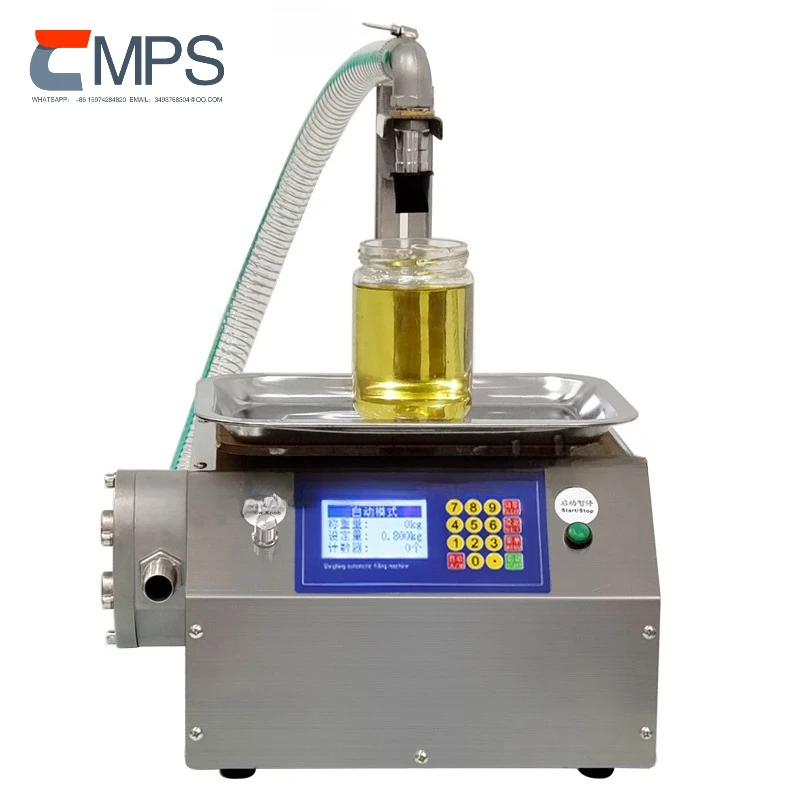CSY-L15 Flow Weighing Type Fully Automatic Dispensing Filling Machine Honey Sesame Sauce Edible Oil Glue Viscous Liquid