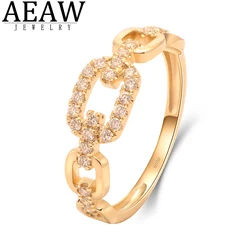 0.31CTW HPHT Lab Grown Diamond Ring for Women 10k Yellow Gold Engagement Wedding Anniversary Bnad High Quality Jwewlry New Trend