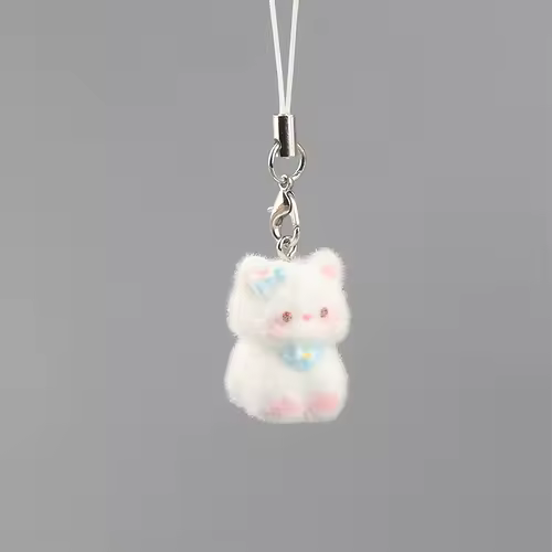 Fluffy Alpaca Elk Capybara Animal Keychains Resin Cartoon Lovely Funny Garlic Goose 3D Doll Pendant Bag Box Car Key Ring Jewelry - Image 8