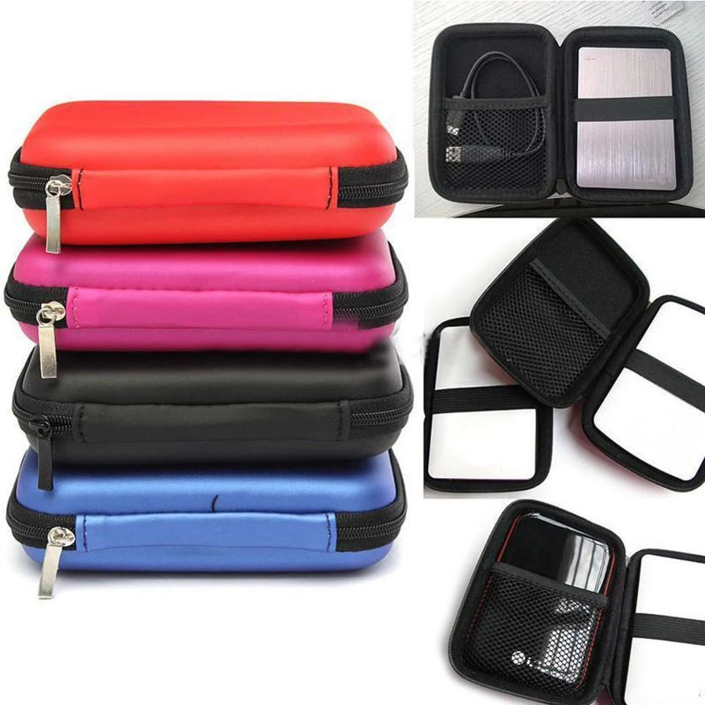 Case Cover for 2.5'' HDD Hard Disk VA Hard Disk Box External Hard Drive Disk Storage Bag For Hard Disk Power Bank Cable Heatset